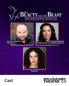 Beauty and the Beast Musical by Willoughby Theatre Company playing at The Concourse Chatswood