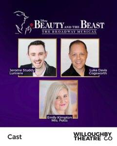 Beauty and the Beast Musical by Willoughby Theatre Company playing at The Concourse Chatswood