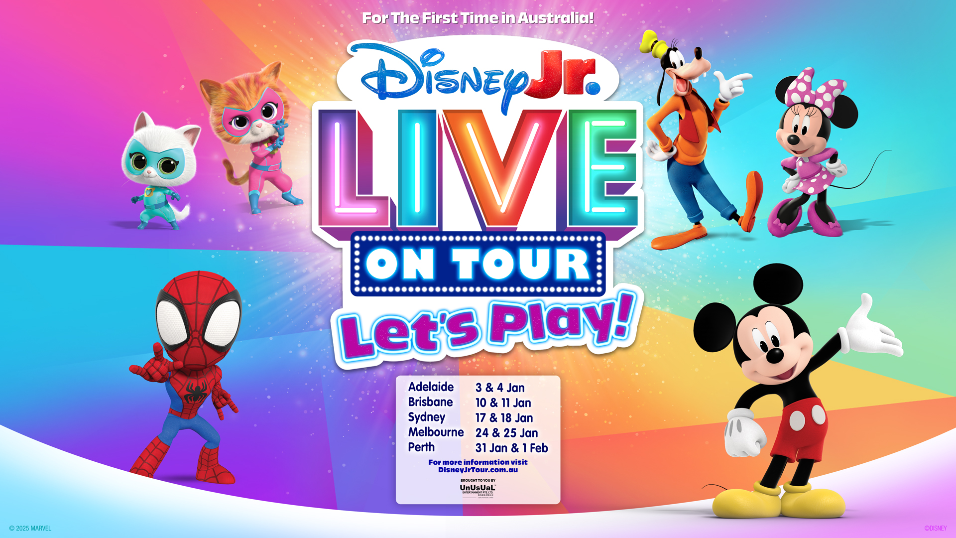 Disney Jr. Live on Tour! Let's Play - 2026 shows Australian Tour - kids shows blog Sydney