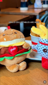 Grilld Burgers Blind Boxes Plush Toy Keychains Australia