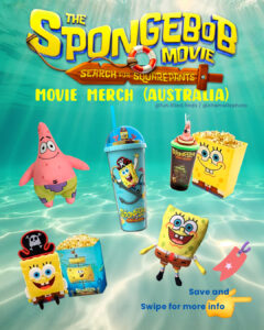 Spongebob Squarepants the movie meraSpongebob Search for Squarepants the movie merch merchandise Australia Hoyts Village United cinemas - movie reviews blog Sydney Australiach merchandise Australia Hoyts Village United cinemas - movie reviews blog Sydney Australia
