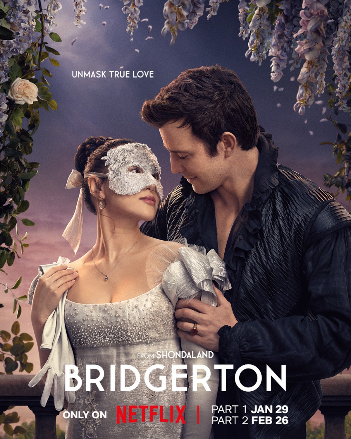 Bridgerton Season 4 screen captures Netflix movie poster